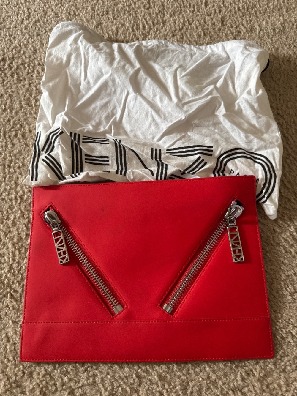 KENZO KALIFORNIA LEATHER POUCH